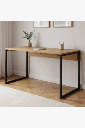 Dubový pracovný stôl Albero 160x70 cm kovové nohy